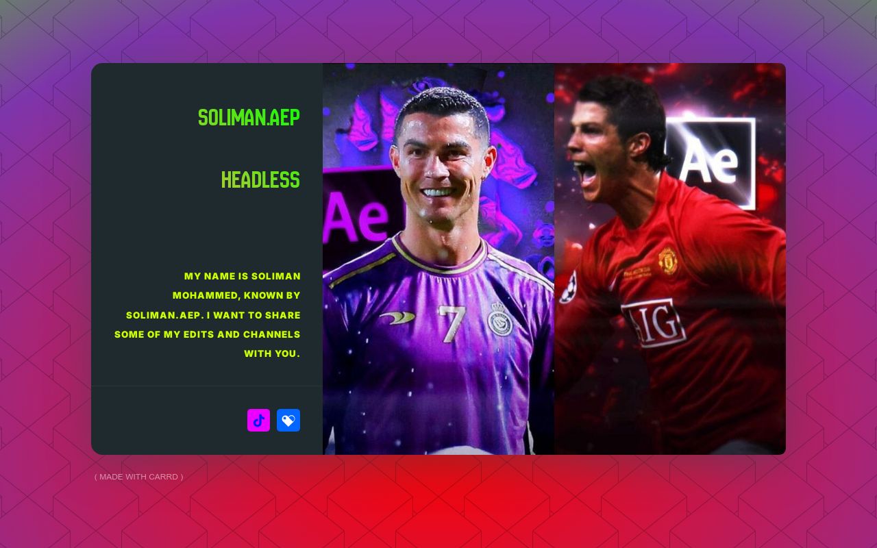 Carrd profile picture for @soliman